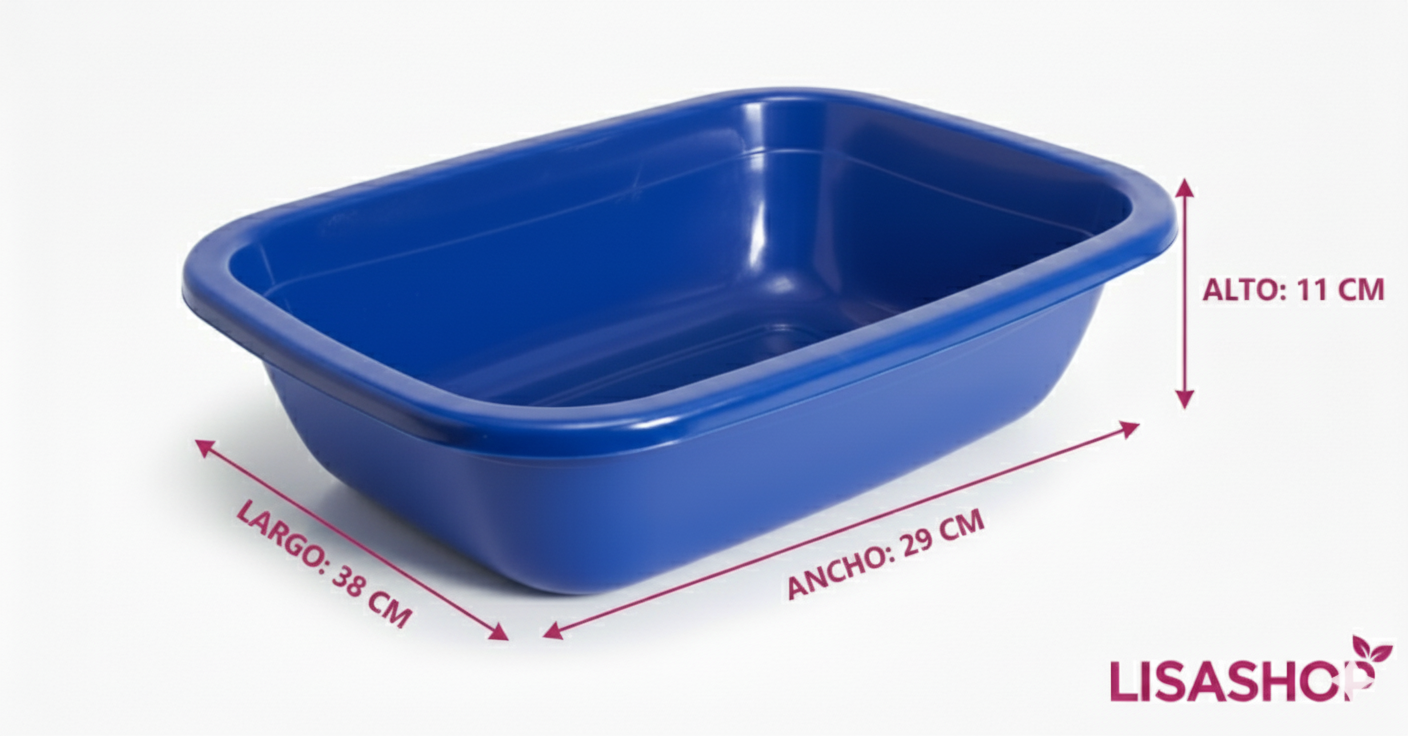 Gamela Fuente Rectangular 7 Litros Capacidad LISASHOP