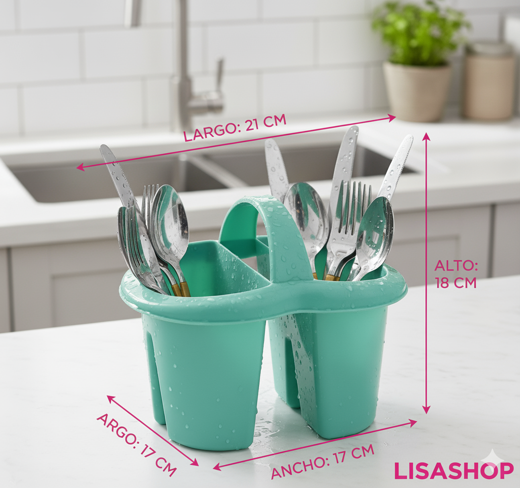 Escurridor de cubiertos Porta Cubiertos Cocina LISASHOP