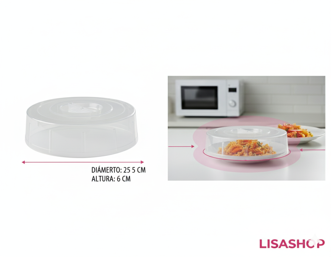 Tapa Para Microondas Anti Salpicaduras utensilio cocina LISASHOP